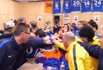 GRENOBLE, ENSEMBLE ! Au cœur du vestiaire de l’équipe féminine du GF38 pour la demie de CDF