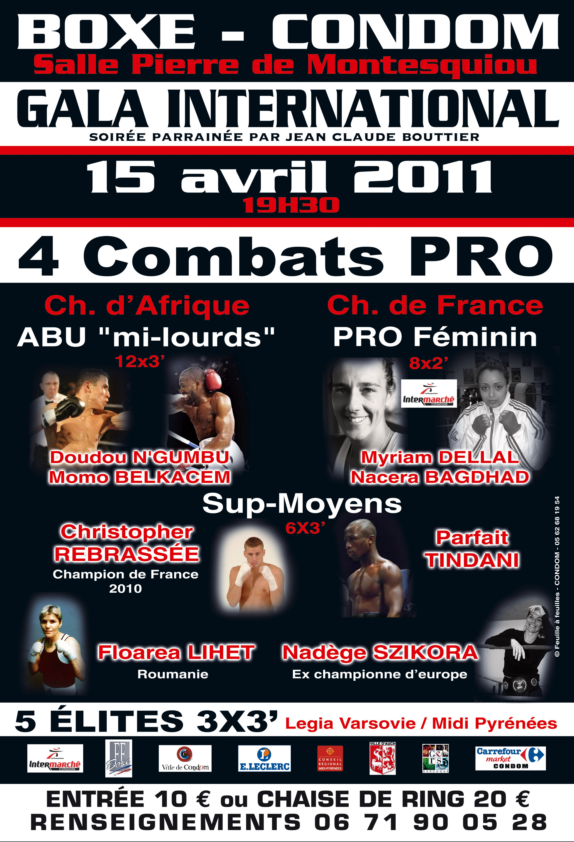 Boxe Myriam Dellal vise la ceinture (10/04/2011)