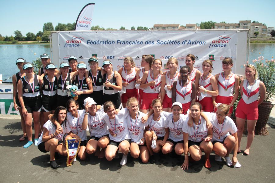 Championnats de France Minimes d’aviron : les Grenobloises titrées