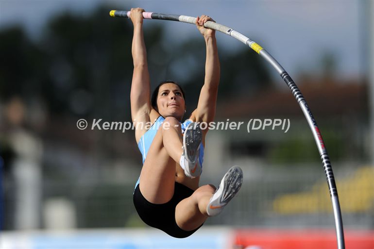 Alice Ost au pied du podium aux France d’athlétisme