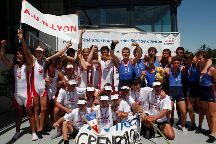 Encore des titres pour l’Aviron Grenoblois lors des championnats de France Cadets/Juniors