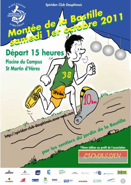 Course pédestre : montée de la Bastille