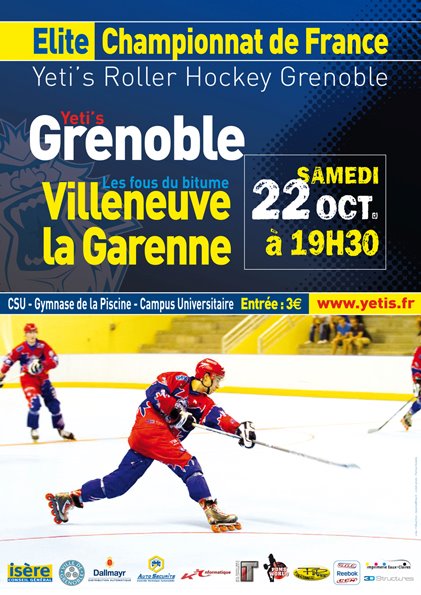 Roller-hockey Ligue Élite : Grenoble – Villeneuve, présentation