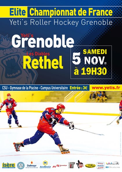 Roller-hockey Ligue Elite : Grenoble – Rethel