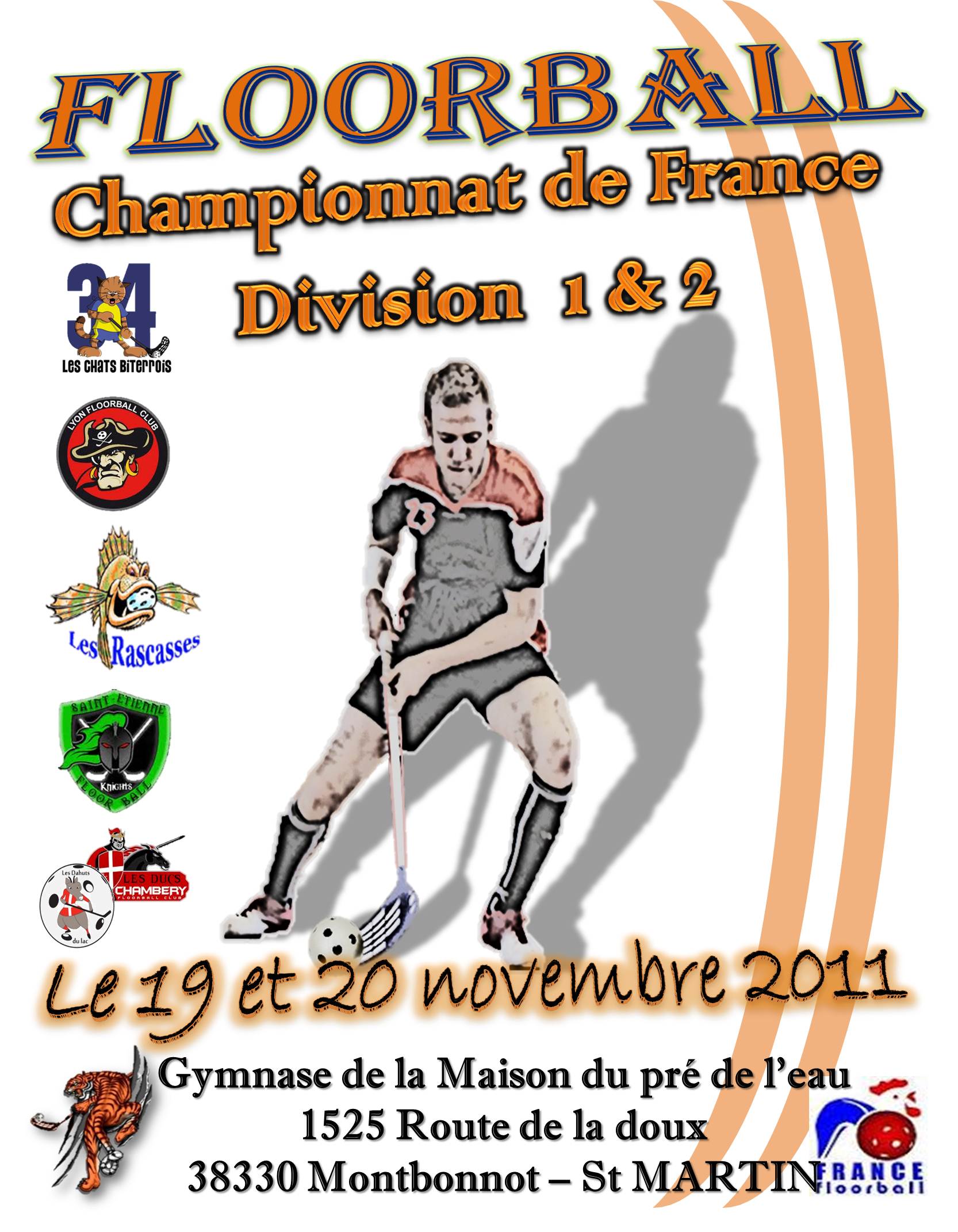 Le Championnat de France de Floorball passe par Montbonnot