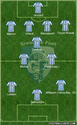 Les compositions du GF38 face à Saint-Priest