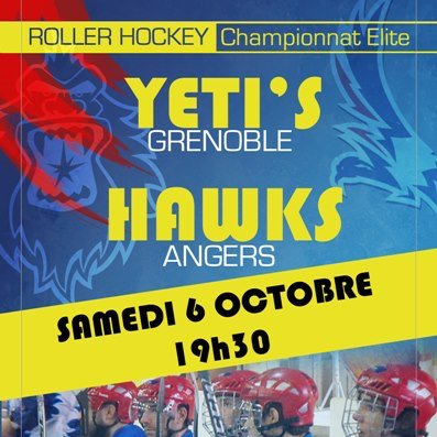 Roller-hockey : les Yeti’s de Grenoble reçoivent Angers ce samedi