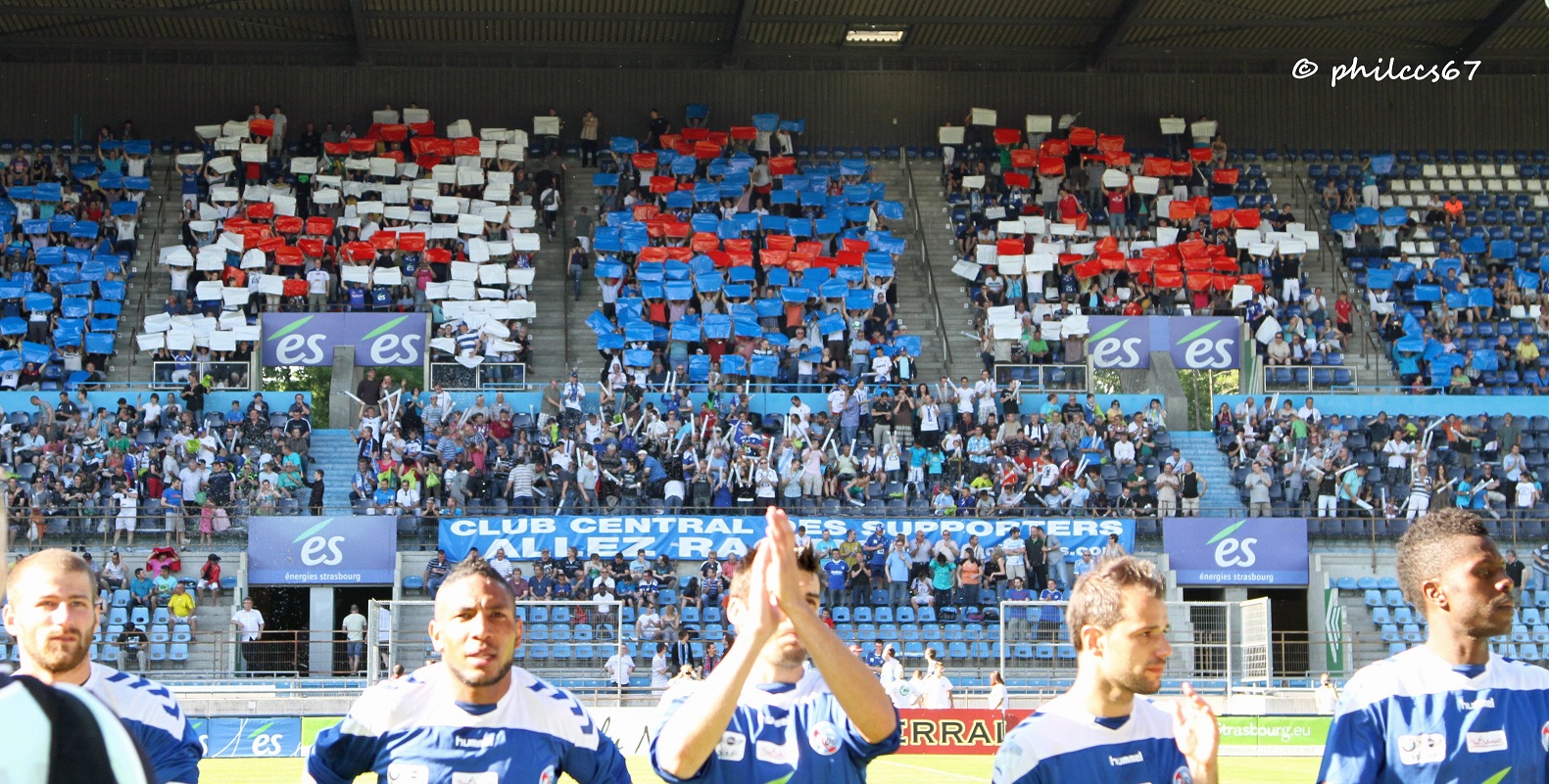 Le stade de la Meinau vu… par les footballeurs du GF38