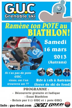 GUC Biathlon : opération « ramène ton pote au biathlon ! »