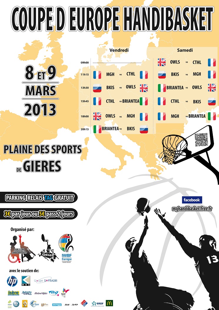 Coupe d’Europe d’Handibasket à Gières