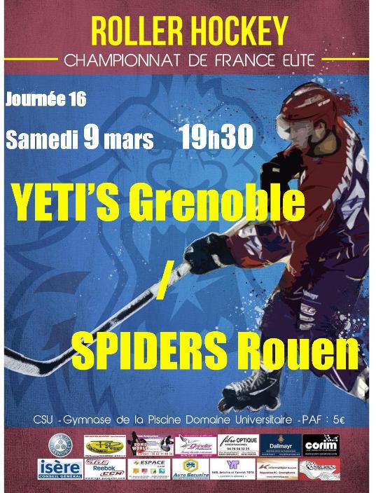 Roller-hockey : week-end Yeti’s au CSU