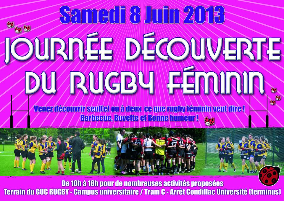 Journée découverte du rugby féminin le samedi 8 juin