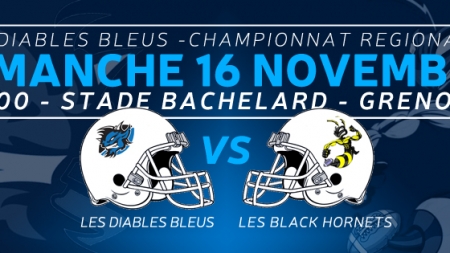Foot Américain – Diables Bleus – Black Hornets ce dimanche à Bachelard