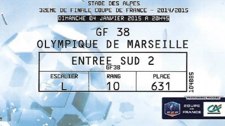 Gagnez vos places pour GF38 – Olympique de Marseille