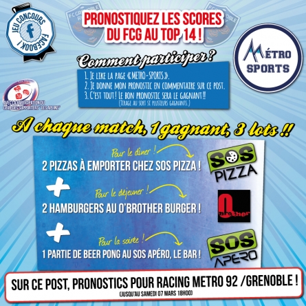 Pronostiquez Racing – FC Grenoble