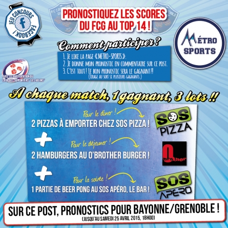 Pronostiquez Bayonne – FC Grenoble