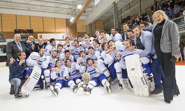 L’équipe de France U20 de hockey championne du monde D1B