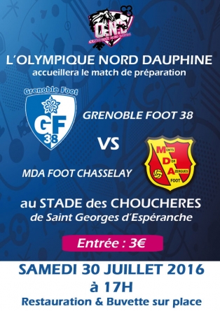 GF38 – Chasselay en amical le 30 juillet