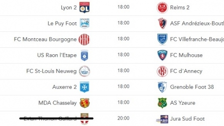 CFA (C) : le programme de la 2e journée