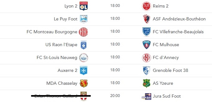 CFA (C) : le programme de la 2e journée