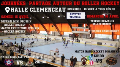 Journées partage autour du roller-hockey ce week-end à Clémenceau