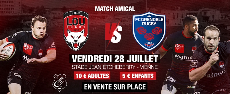 Le FC Grenoble en amical face au LOU cet été à Vienne