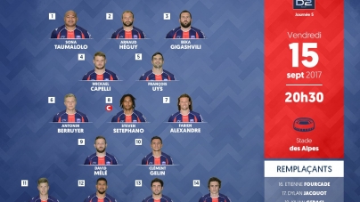 FC Grenoble : le XV de départ contre Béziers