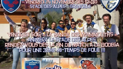 Vendredi soir la Banda des Mammouths débarque au stade des Alpes