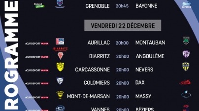 Pro D2 : Le programme de la 17ème journée