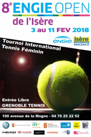 Engie Open de l’Isère : le programme du dimanche 4 février 2018