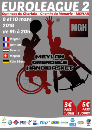 #Communiqué – Le Meylan Grenoble Handibasket organise son Euroleague 2