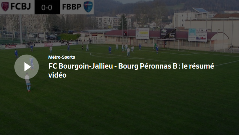 FC Bourgoin-Jallieu – Bourg Péronnas : le résumé vidéo