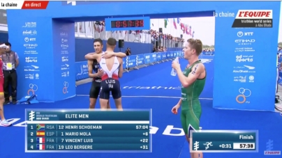 Triathlon WTS Abu Dhabi – Léo Bergère impressionnant, au pied du podium