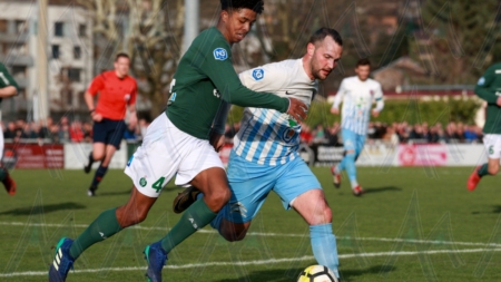 FC Bourgoin-Jallieu : le groupe contre Vaulx-en-Velin