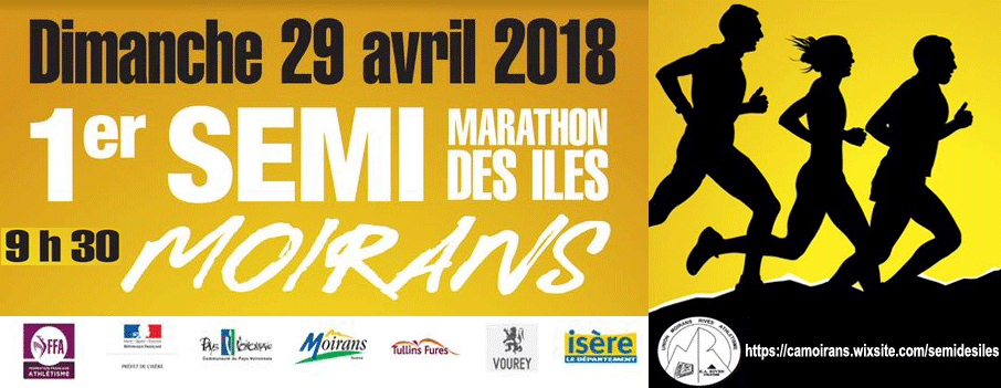 Semi-Marathon des Îles à Moirans ce dimanche 29 avril