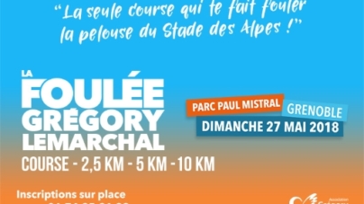 La Foulée Grégory Lemarchal aura lieu le 27 mai à Grenoble
