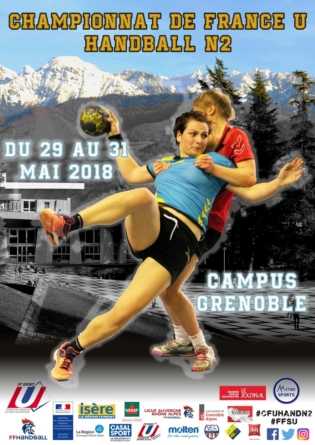 Le championnat de France Universitaire de Handball N2 aura lieu du 29 au 31 mai à Grenoble