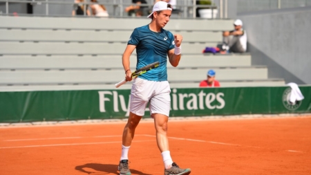 Corentin Denolly passe le premier tour de qualif’ à Roland Garros !