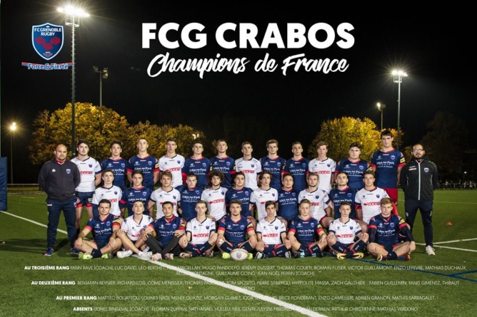 Les Crabos du FCG champions de France !