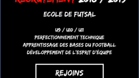 L’Espoir Futsal 38 recrute pour son école de futsal