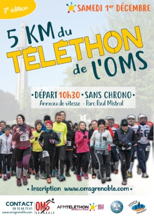 La 3e édition des 5 km du Téléthon arrive le 1er décembre