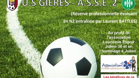 C’est ce samedi qu’aura lieu le match de gala entre Gières et l’AS Saint-Étienne B