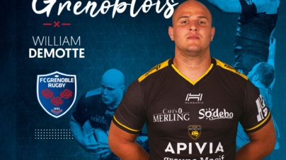 Le 2e ligne William Demotte s’engage avec le FC Grenoble