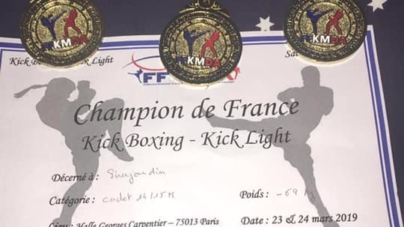 Sirajoudin MAIRKAEV champion de France cadets de kick-boxing