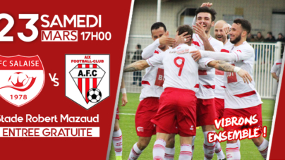 Salaise reçoit Aix FC ce samedi 23 mars