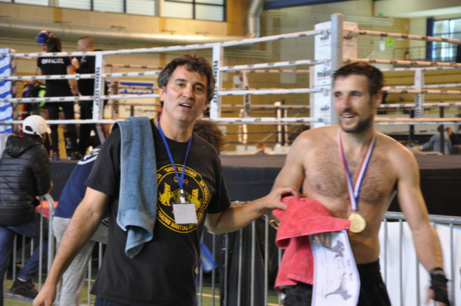 Mathias Solier Brin (Bando GUC) champion de France de kick-boxing