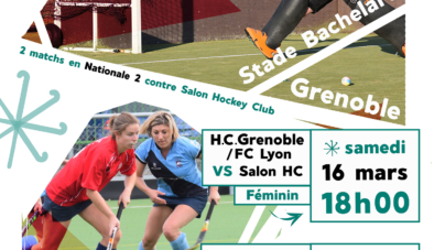 Deux matchs de Hockey sur gazon en N2 pour la première fois à Grenoble ce week-end !