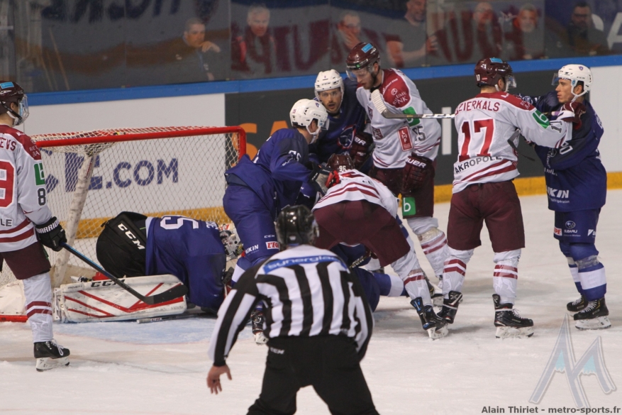 Hockey-sur-glace : l’équipe de France défaite en prolongation par la Lettonie