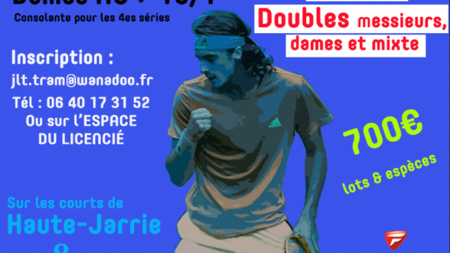 #Tennis – L’Open de Jarrie-Brié aura lieu du 21 juin au 7 juillet