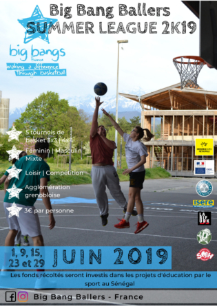 Association Big Bang Ballers – Summer League : des tournois de basketball sur l’agglomération grenobloise tout l’été